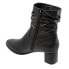 Фото #5 товара Trotters Krista T1959-001 Womens Black Wide Leather Ankle & Booties Boots 6.5