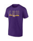 Фото #3 товара Men's Purple LSU Tigers Big and Tall Team T-shirt