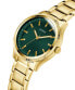 Фото #3 товара Guess Herren Armbanduhr Dex 44 mm gold, grün GW0626G2