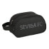 School Toilet Bag Sevilla Fútbol Club Teen Black (26 x 15 x 12 cm)