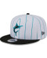 Men's White Miami Marlins 2024 Batting Practice 9FIFTY Snapback Hat