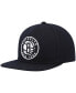 Фото #1 товара Men's Black Brooklyn Nets Ground 2.0 Snapback Hat
