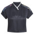 ფოტო #2 პროდუქტის ADIDAS Tiro Q2 Cropped short sleeve v neck T-shirt