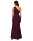 ფოტო #2 პროდუქტის Petite One-Shoulder Satin Gown