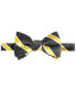 Men's Black & Gold Stripe Bow Tie