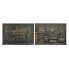 Wall Decoration DKD Home Decor Copper 60 x 4 x 40 cm (2 Units) (2 pcs)