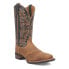 Фото #2 товара Laredo Castillo Embroidered Square Toe Cowboy Mens Brown, Green Casual Boots 77