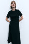 Zw collection dress with side draped detail