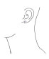 ფოტო #3 პროდუქტის White Mother Of Pearl Mop Flower Amethyst Gemstone Accent Stud Earrings For Women .925 Sterling Silver