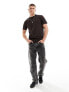 Фото #3 товара Selected Homme mock neck t-shirt in brown