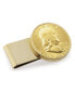 ფოტო #1 პროდუქტის Men's Gold-Layered Silver Franklin Half Dollar Stainless Steel Coin Money Clip