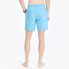 Nautica Mens Large Blue Two Tone Quick Dry Performance Swim Trunks Shorts New