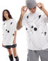 ASOS DESIGN unisex oversized license tee in white with Pokemon Pikachu graphics