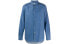 Paul Smith FW21 尖领剪裁牛仔长袖衬衫 男款 蓝色 / Paul Smith FW21 M2R-610P-E20046-MD