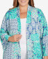 ფოტო #5 პროდუქტის Plus Size Bali Patchwork Knit Cardigan Top