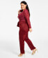 Фото #3 товара Trendy Plus Size Satin Fitted Pants