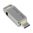 Фото #5 товара Pendrive 128GB dwa złącza USB 3.2 + USB-C OTG ODA3 srebrny