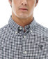 Men's Finkle Tailored-Fit Gingham Check Button-Down Twill Shirt