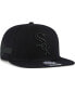 ფოტო #1 პროდუქტის Men's Chicago White Sox Black on Black Sure Shot Captain Snapback Hat