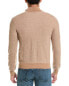 Фото #2 товара Bruno Magli Pique Wool 1/4-Zip Mock Sweater Men's