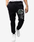 Men's Rinestone Embellished Skull Jogger