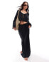 Фото #1 товара ASOS DESIGN Kayla mix and match beach maxi skirt in black