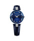 ფოტო #1 პროდუქტის Facet Strass Swiss Ladies 30mm Watch - Blue Dial