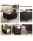 Фото #3 товара Modern Round Coffee Table With 2 Large Drawers Storage Accent Table(31.5")