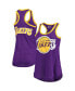 Фото #2 товара Women's Purple Los Angeles Lakers Showdown Burnout Tank Top