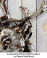 Deer 2Handed Painted Iron Wall sculpture on Wooden Wall Art, 40" x 30" x 2.8"