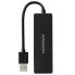 Фото #3 товара AXAGON HUE-G1A Superspeed USB-C Slim Hub, 4x USB 3.0 - 15cm, schwarz