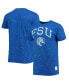 Фото #1 товара Men's Royal Fayetteville State Broncos Bleach Splatter T-shirt