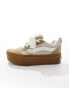 Vans Knu Stack trainers in tan and gum