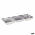 Фото #1 товара Поднос для закусок керамический La Mediterránea Stonehenge 3 Отделения 26 x 8,5 x 3,3 см (24 шт)