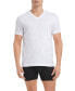 Фото #2 товара Men's Performance Cotton V- Neck Undershirt, Pack of 3