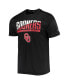 Фото #3 товара Men's Black Oklahoma Sooners Wordmark Slash T-shirt