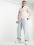 Фото #3 товара Lacoste logo linen long sleeve shirt in light pink