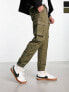 Фото #1 товара Only & Sons 2 pack cargo trousers in black & khaki