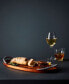 Nambe Braid 18" Wood Appetizer Serving Board with Dipping Dish