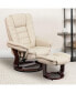 Фото #2 товара Multi-Position Stitched Recliner & Ottoman With Swivel Base