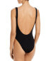 Фото #2 товара BOUND by Bond-Eye The Mara Ribbed One-Piece Swimsuit Black Size OS