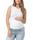 Фото #1 товара Maternity Jodie Ruched Rib Tank