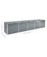 Фото #2 товара Garden Raised Bed Galvanized Steel 157.5"x31.5"x30.3" Gray