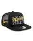 ფოტო #1 პროდუქტის Men's Black Pittsburgh Pirates Street Team A-Frame Trucker 9FIFTY Snapback Hat