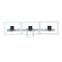 Ergotron HX Triple Monitor Bow Kit - White - 4.6 kg - Wall - 75 x 75,100 x 100 mm - 61 cm (24") - -75 - 75°