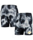 ფოტო #2 პროდუქტის Men's Black Los Angeles Lakers Fleece Tie-Dye Shorts