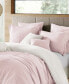 Ultra Soft Reversible Crinkle Duvet Cover Set - King/Cal King