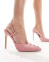 Public Desire Yulianna pointed heeled shoe in pink