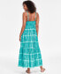 Фото #2 товара Women's Tie-Dyed Maxi Dress, Created for Macy's