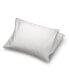 White Goose Down Pillow with and Removable Pillow Protector, King, Set of 2, White